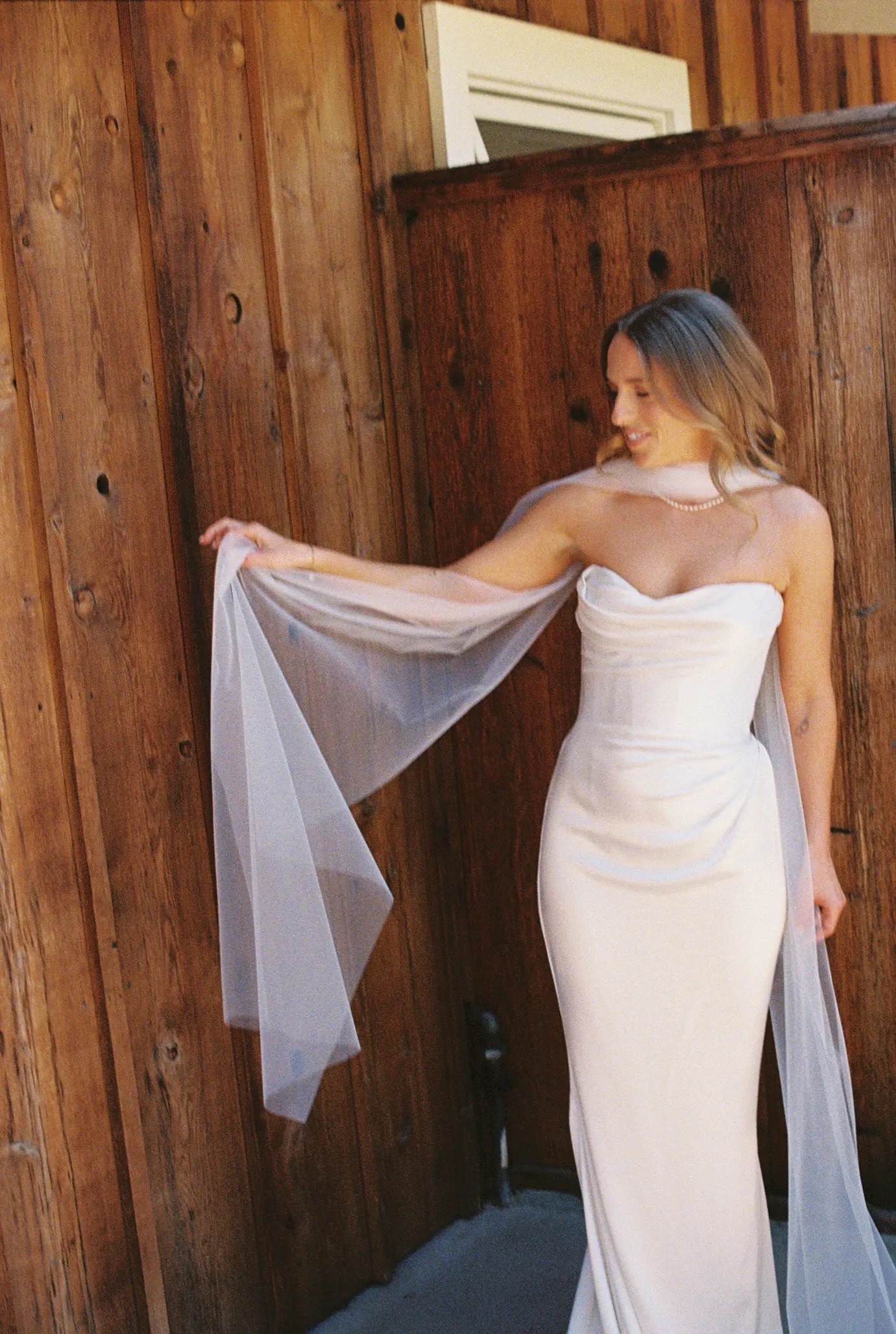 Thin Bridal Scarf   Matching Wedding Veil | Cool Modern Bride