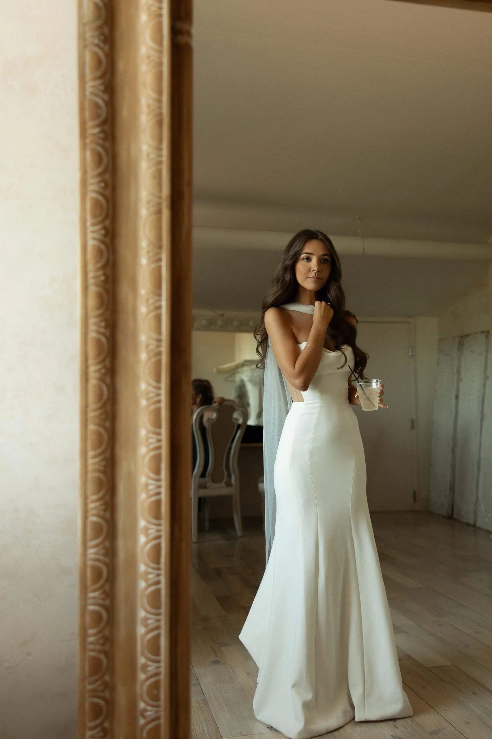 Thin Bridal Scarf   Matching Wedding Veil | Cool Modern Bride
