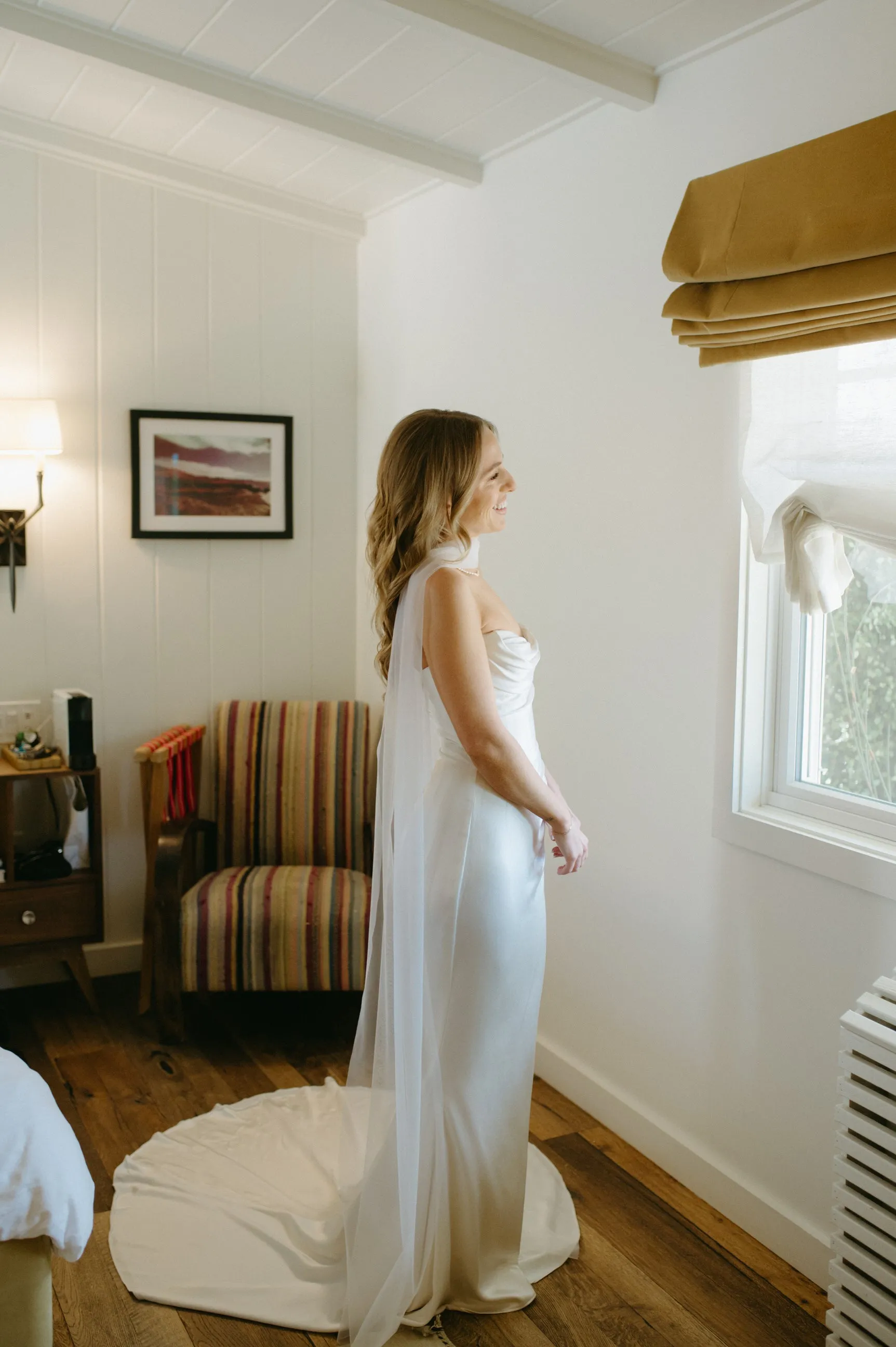Thin Bridal Scarf   Matching Wedding Veil | Cool Modern Bride