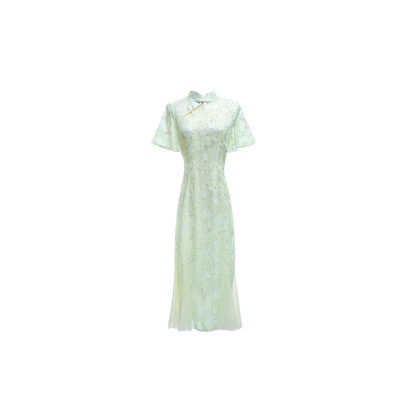 Traditional Lace Cheongsam Chinese Qipao Dress