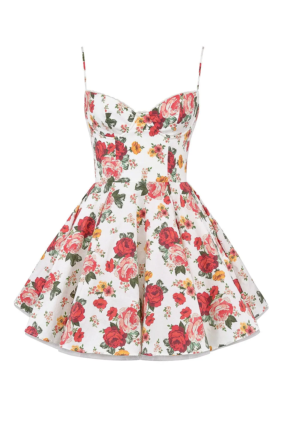 Trend4us Women's Chic Sweetheart Flare Mini Dress