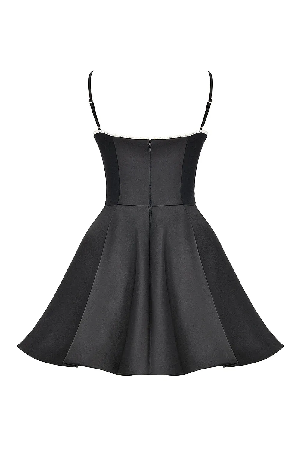 Trend4us Women's Chic Sweetheart Flare Mini Dress