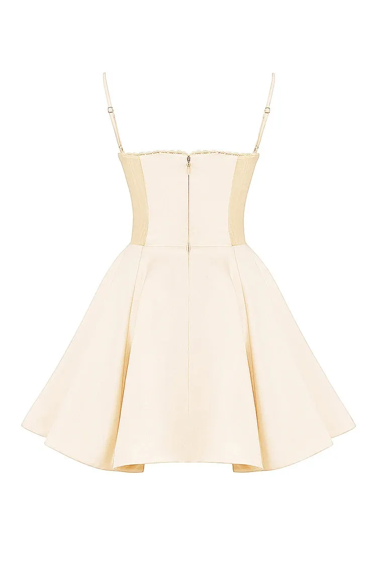 Trend4us Women's Chic Sweetheart Flare Mini Dress