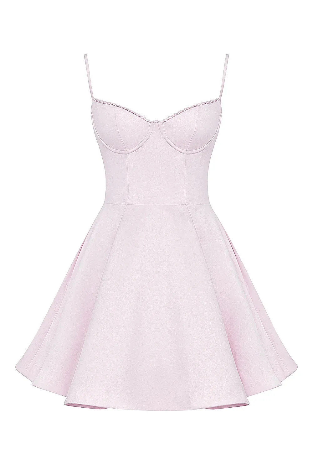 Trend4us Women's Chic Sweetheart Flare Mini Dress