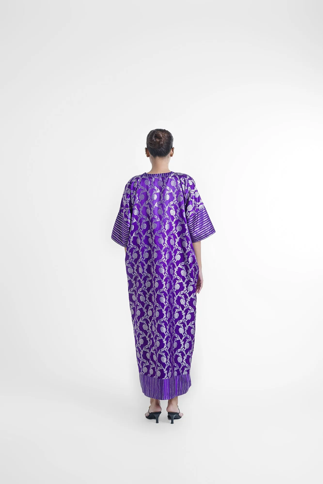 Varga Kaftan Dress In Purple