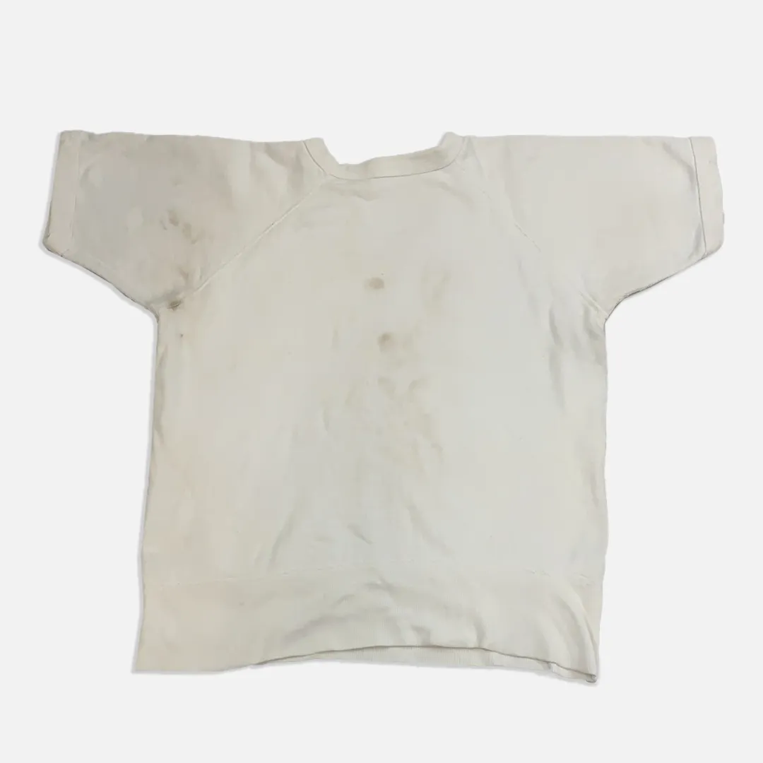Vintage Cream Short Sleeve Sweater