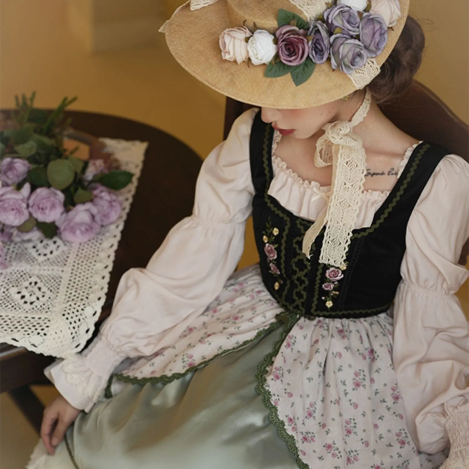 Vintage Remake Bavarian Heidi Dress