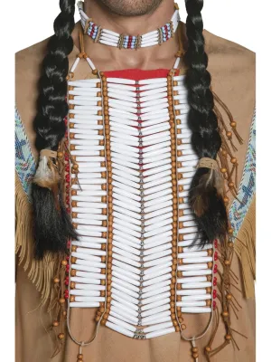 White Native American Inspired Breastplate