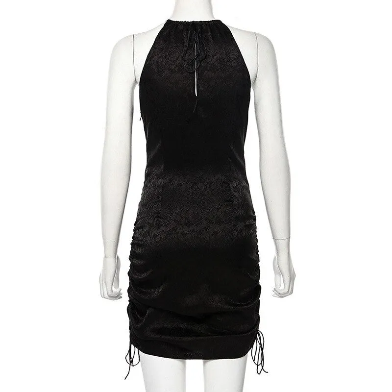 Women's Casual Ruched Mini Dress