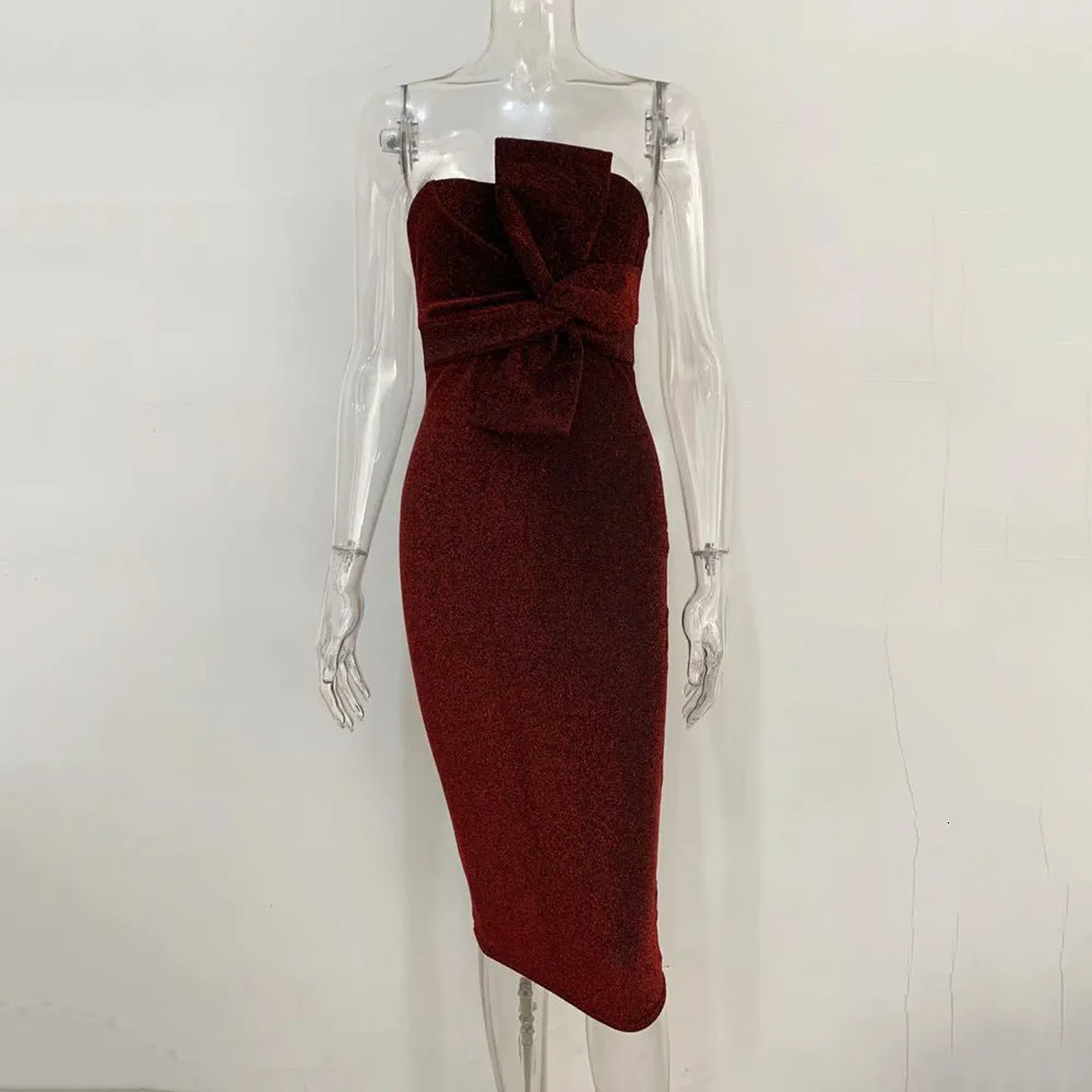 Women's Sheath Off-Shoulder Midi A-Line Dress