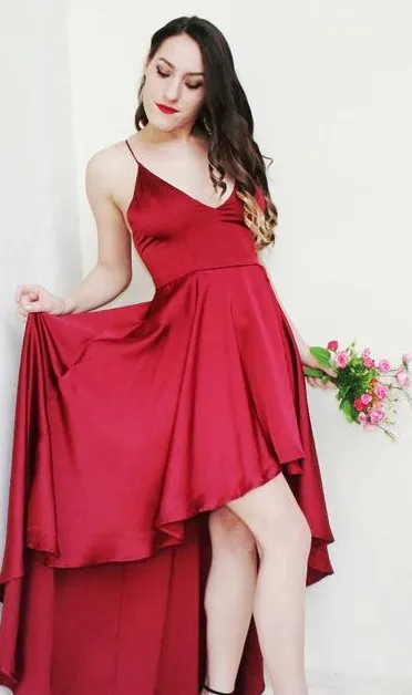 Women's Summer Asymmetrical Deep V-Neck Crisscross Backless Maxi Dress