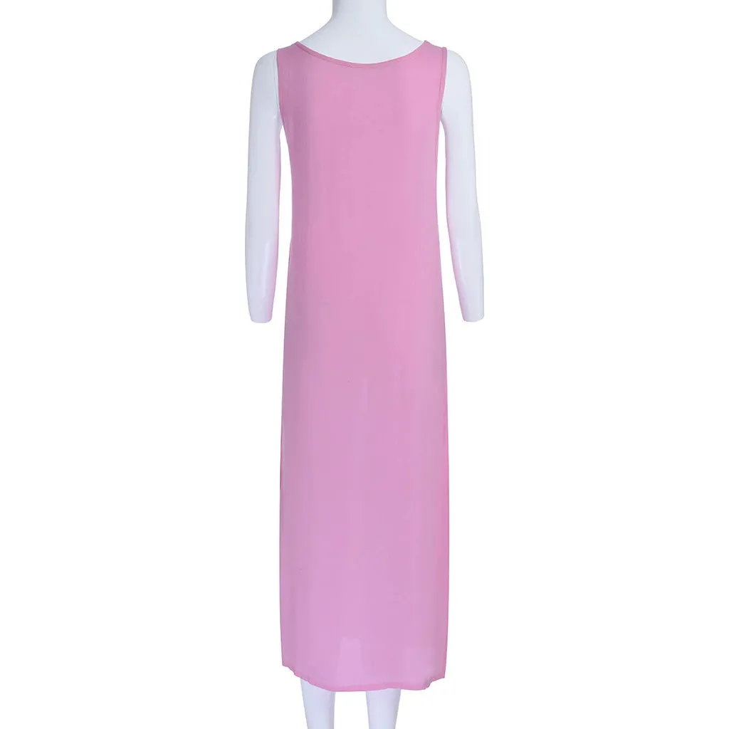 Women's Summer Beach Sleeveless Long Dress
