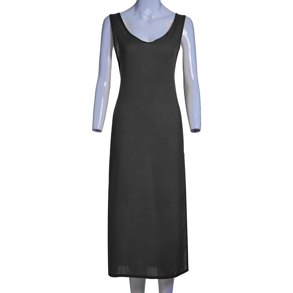 Women's Summer Beach Sleeveless Long Dress