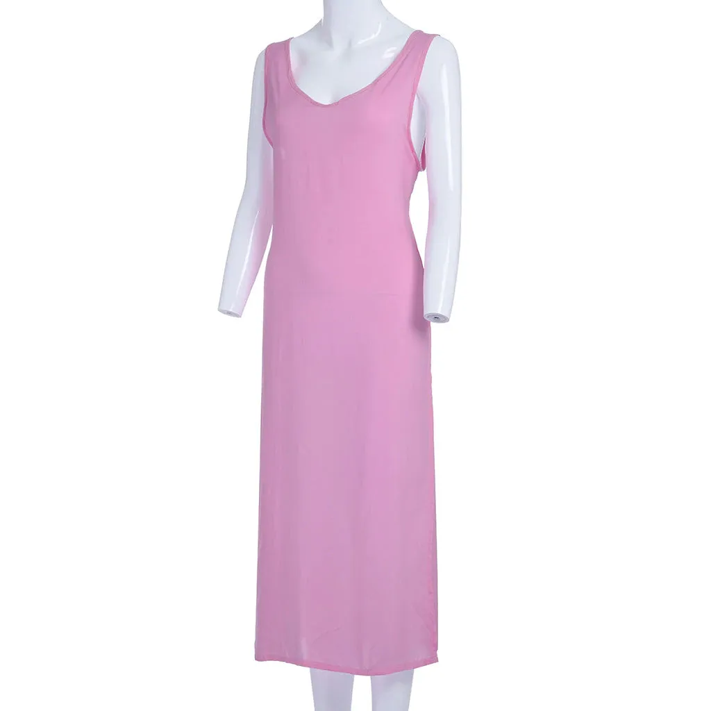 Women's Summer Beach Sleeveless Long Dress