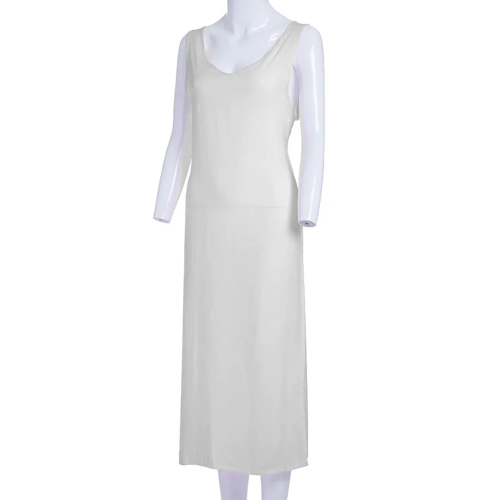 Women's Summer Beach Sleeveless Long Dress