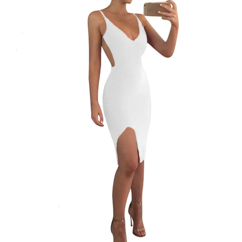 Women's Summer Casual Backless Sheath Mini Dress