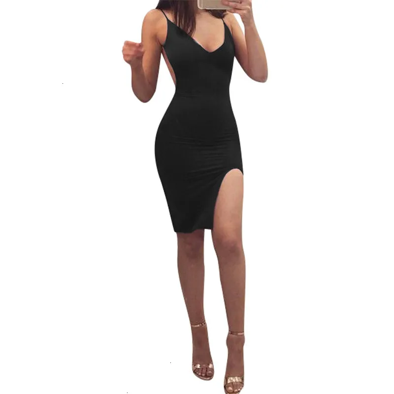 Women's Summer Casual Backless Sheath Mini Dress