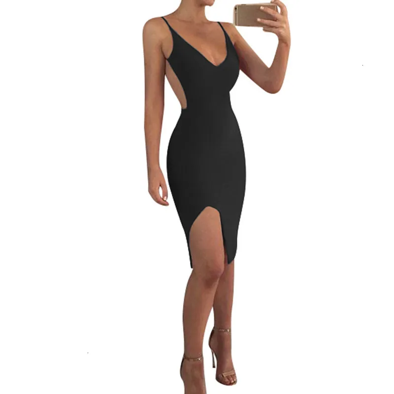 Women's Summer Casual Backless Sheath Mini Dress
