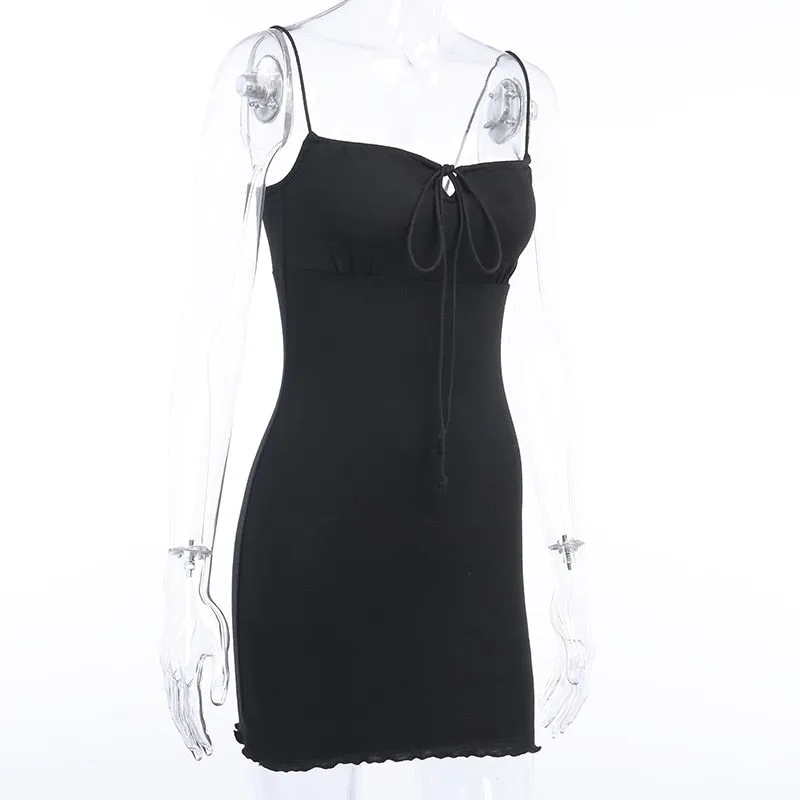 Women's Summer Cotton Sleeveless Skinny Elastic Dress