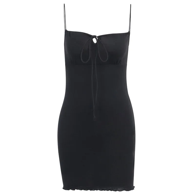 Women's Summer Cotton Sleeveless Skinny Elastic Dress