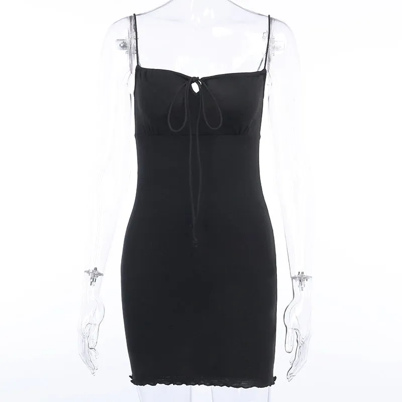 Women's Summer Cotton Sleeveless Skinny Elastic Dress
