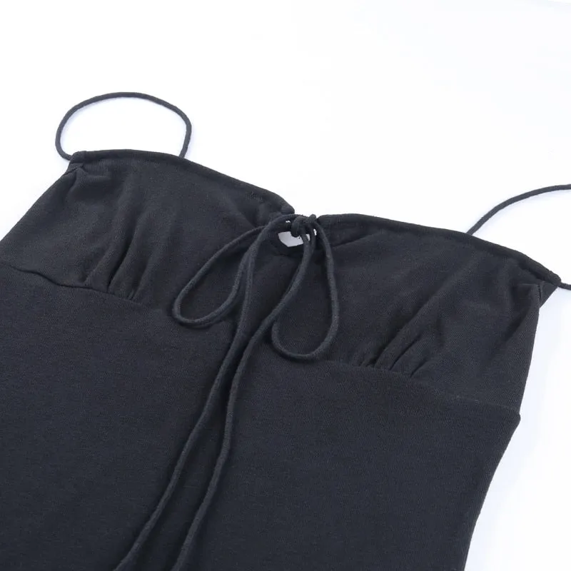 Women's Summer Cotton Sleeveless Skinny Elastic Dress