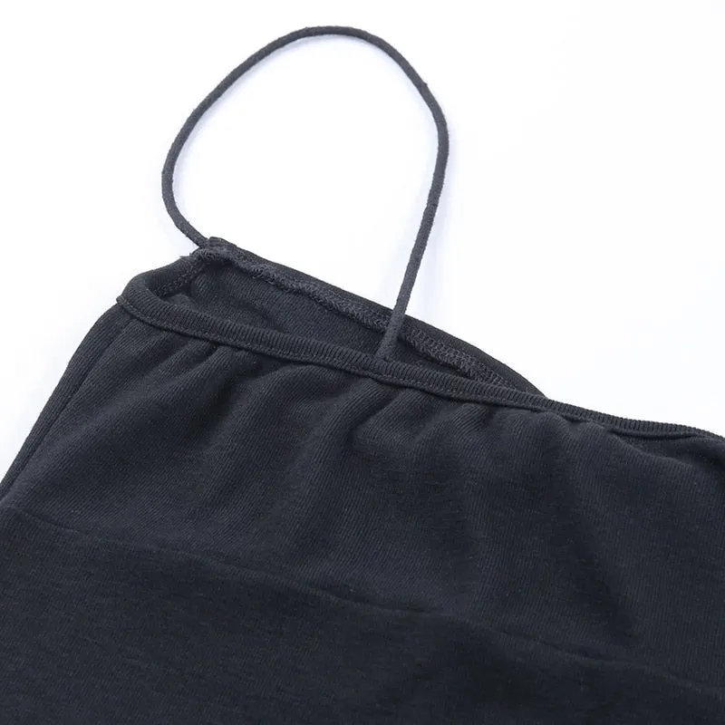 Women's Summer Cotton Sleeveless Skinny Elastic Dress