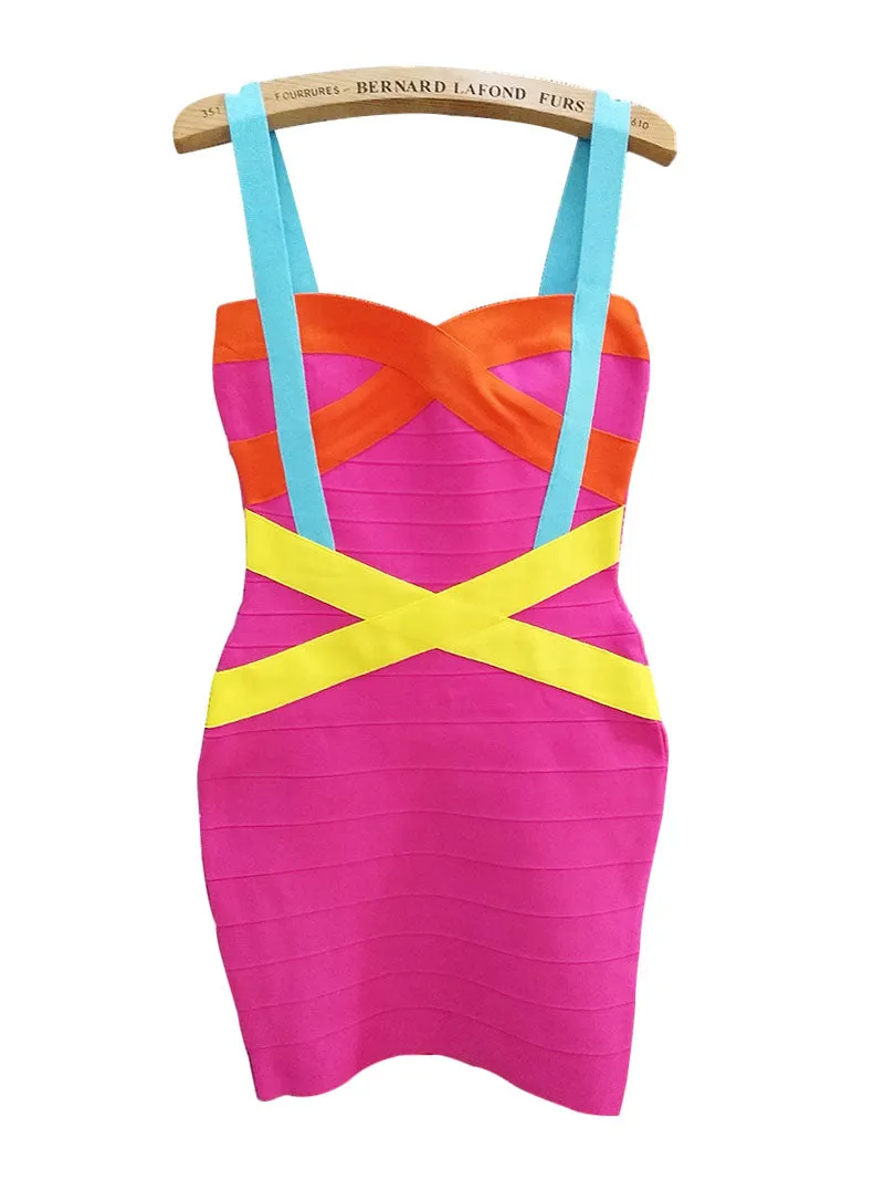 Women's Summer Sheath V-Neck Polyester Dress