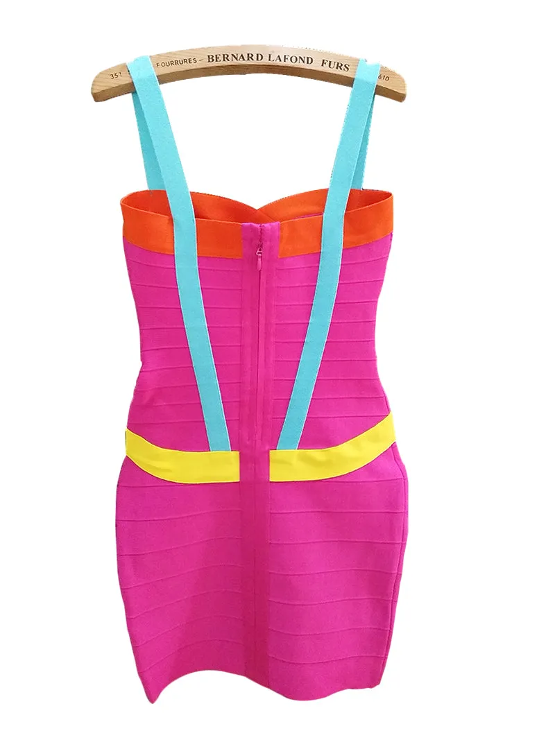 Women's Summer Sheath V-Neck Polyester Dress